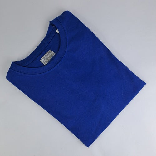 Premium Round Neck Sharp Blue Plain T-Shirt