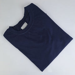 Premium Round Neck Sharp Navy Blue Plain T-Shirt