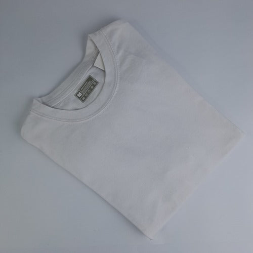 Premium Round Neck Sharp White Plain T-Shirt