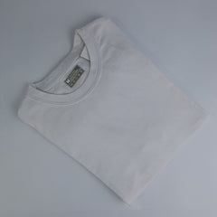 Premium Round Neck Sharp White Plain T-Shirt