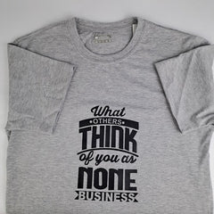 Printed Premium Grey Imported T-Shirt