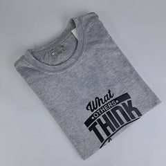 Printed Premium Grey Imported T-Shirt