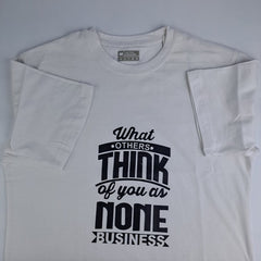 Printed Premium White Imported T-Shirt