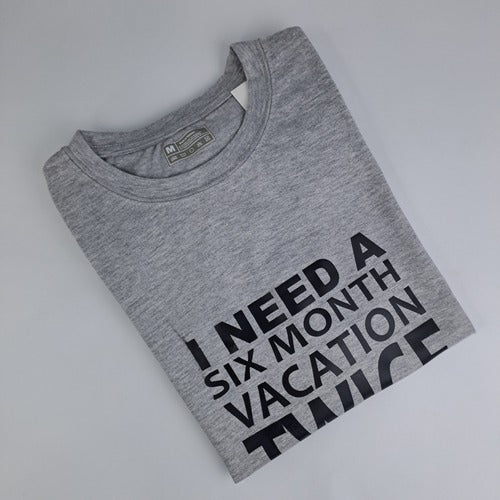 Printed Premium Grey Imported T-Shirt