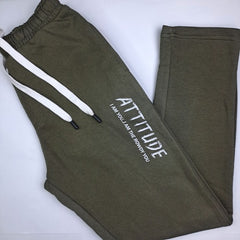 Attitude Olive Green Imported Trouser