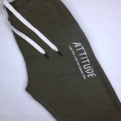 Attitude Olive Green Imported Trouser