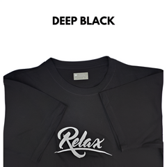 Relax Deep Black Imported T-Shirt