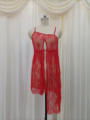 Zeephyer  - 2pcs Long Cut See Thru Net Nighty